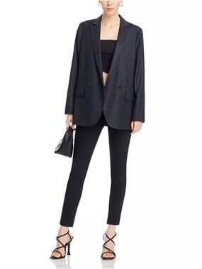 Rag & Bone Women’s Navy Simone High Rise Cigarette Stretchy Tailored Pants 30x28